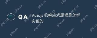 Vue.js 的响应式原理是怎样实现的