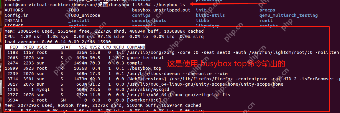 busybox----Linux命令集成工具