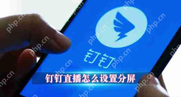 钉钉直播怎么分屏