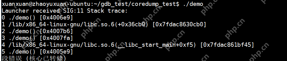 【Linux】直接打印堆栈调试信息