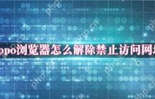 oppo浏览器怎么解除禁止访问网址