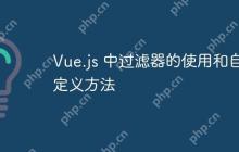 Vue.js 中过滤器的使用和自定义方法