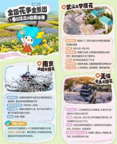 春日繁花上线!墨迹天气预报App推出赏花路线动态地图
