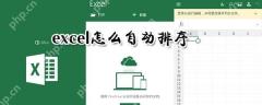 excel可以自动排序吗 excel自动排序方法一览