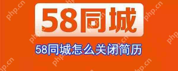 58同城简历保密怎么设置?简历保密状态设置方法解析