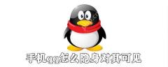 手机qq隐身对其可见怎么设置 隐身对其可见设置技巧分享