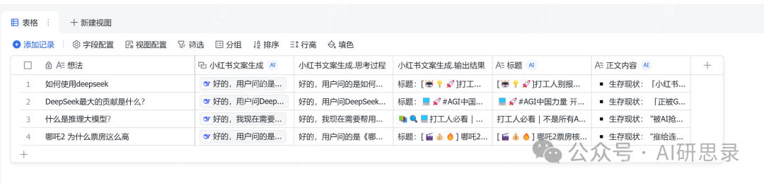 飞书多维表格+DeepSeek：生产力大幅度提升