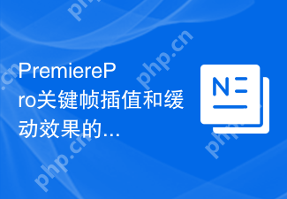 PremierePro关键帧插值和缓动效果的设置方法