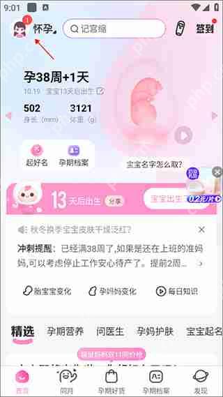 妈妈网孕育切换备孕/怀孕模式方法教程