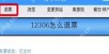 12306该如何退票