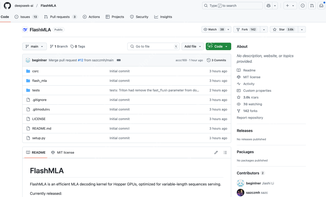 DeepSeek 开源 FlashMLA，计算性能翻倍，踩爆英伟达 “牙膏”