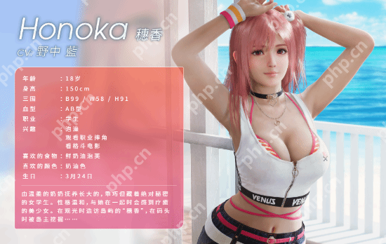 死或生维纳斯璀璨假期全人物图鉴 惠香个人信息