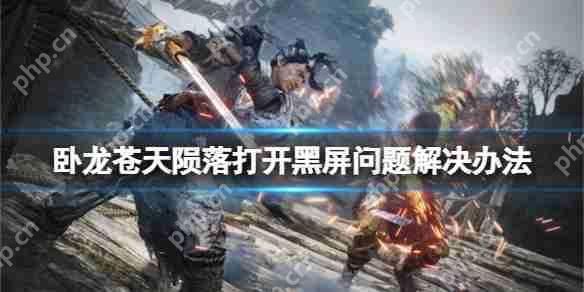 卧龙苍天陨落打开黑屏问题解决办法