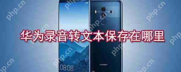 华为录音怎么转文本保存？华为录音转文本保存方法介绍