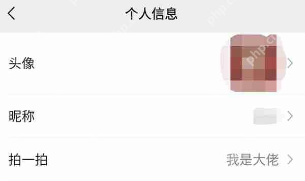 微信拍一拍文字后缀怎么设置