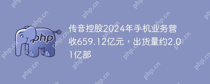 传音控股2024年手机业务营收659.12亿元，出货量约2.01亿部