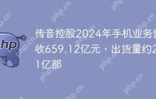 传音控股2024年手机业务营收659.12亿元,出货量约2.01亿部
