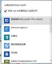 如何将Word设置为默认打开程序