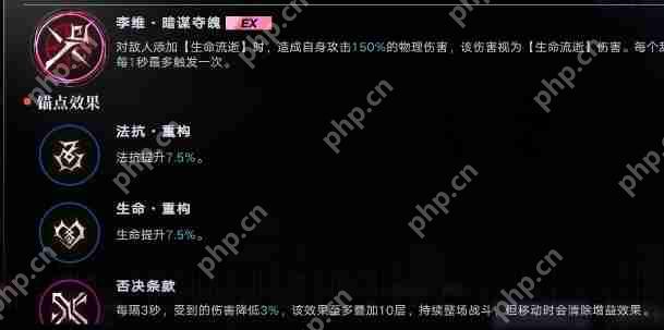 无期迷途李维重构加点建议