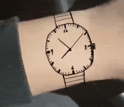 小时候画在手腕上的表，我用全志R128让他真正动了起来