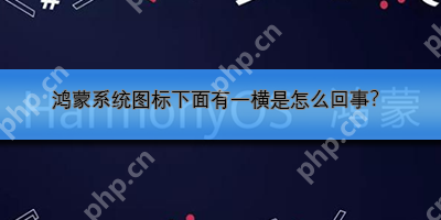 鸿蒙系统图标下面有一横是怎么回事