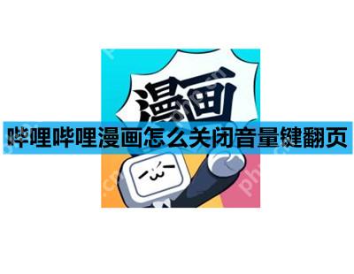 哔哩哔哩漫画怎么关闭音量键翻页