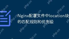 Matching rules and priority of location blocks in Nginx configuration file
