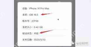 iOS16.5验证通道已关闭
