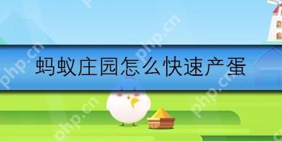 蚂蚁庄园怎么快速产蛋