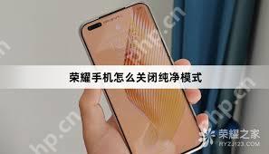 荣耀手机怎么退出纯净模式