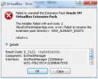 VirtualBox 扩展包卸载或安装失败(VERR_ALREADY_EXISTS)