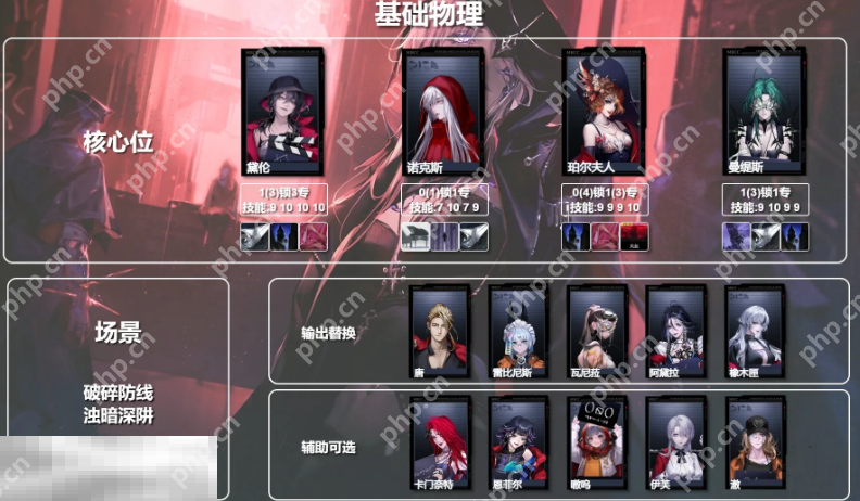 无期迷途物理队怎么配队 无期迷途物理队体系配队推荐
