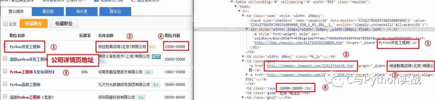 Python爬蟲之五：抓取智聯招聘基礎版