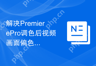 解决PremierePro调色后视频画面偏色的问题
