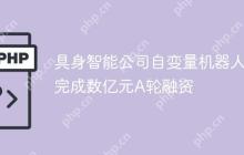 具身智能公司自变量机器人完成数亿元A轮融资