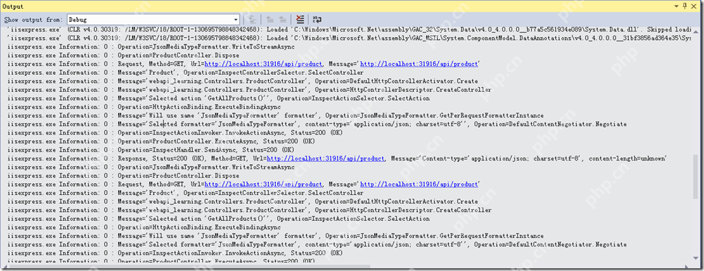 ASP.NET WEB API 调试