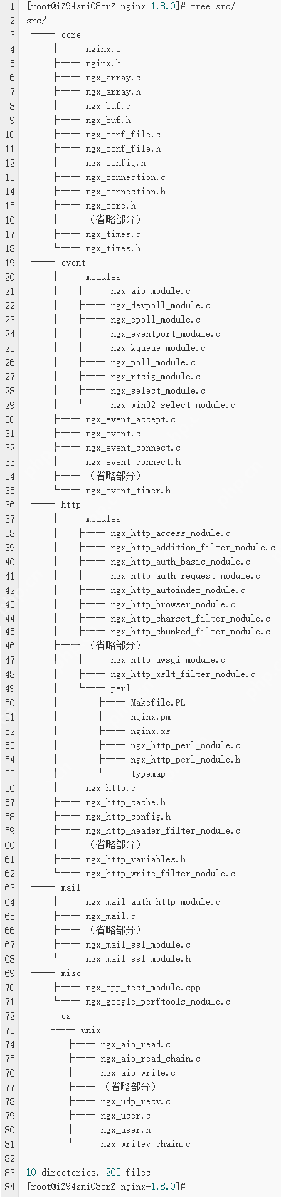 Nginx的源码结构和模块初始化