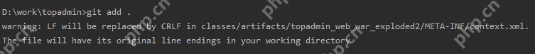 Git问题：git add . 时出现warning: LF will be replaced by CRLF in ...... 解决办法