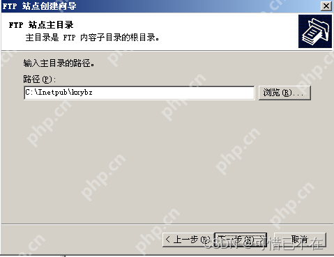 Windows Server 2003 FTP服务器搭建