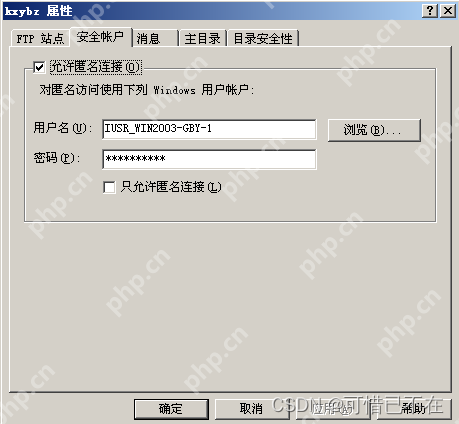 Windows Server 2003 FTP服务器搭建
