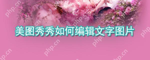 美图秀秀怎么编辑文字图片_美图秀秀编辑文字图片方法详解