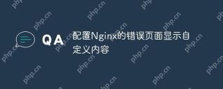 配置Nginx的错误页面显示自定义内容