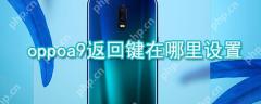 oppoa9返回键在哪里设置_oppoa9返回键设置方法全览