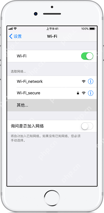 在iPhone Xs中怎么加入隐藏无线网络？加入隐藏无线网络的方法说明