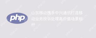 山东移动携手中兴通讯打造移动业务投诉处理高价值场景标杆