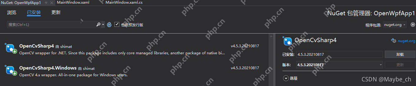 OpenCVSharp學習筆記（一）介紹與環境安裝