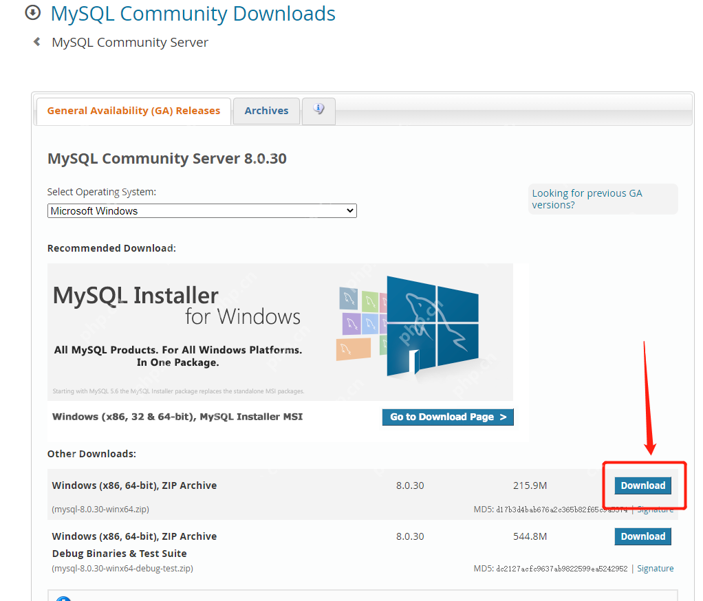 windows安裝MYSQL windows安裝MYSQL