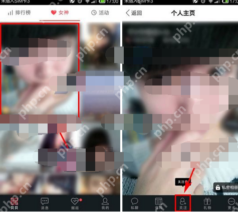 贝贝APP怎么关注对方？关注对方的方法说明