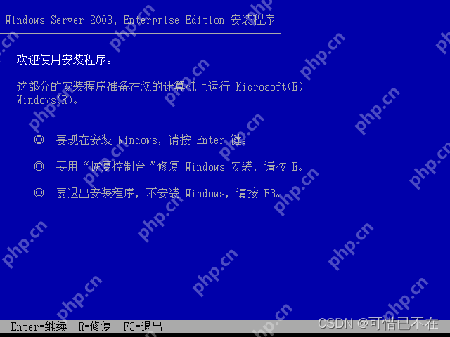 安裝 Windows Server 2003