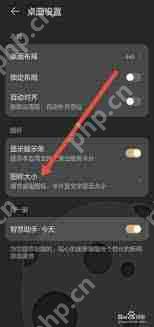 荣耀手机更改图标大小